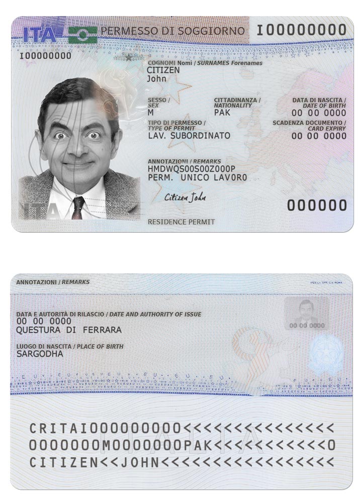 Nouveau permis de séjour en Italie